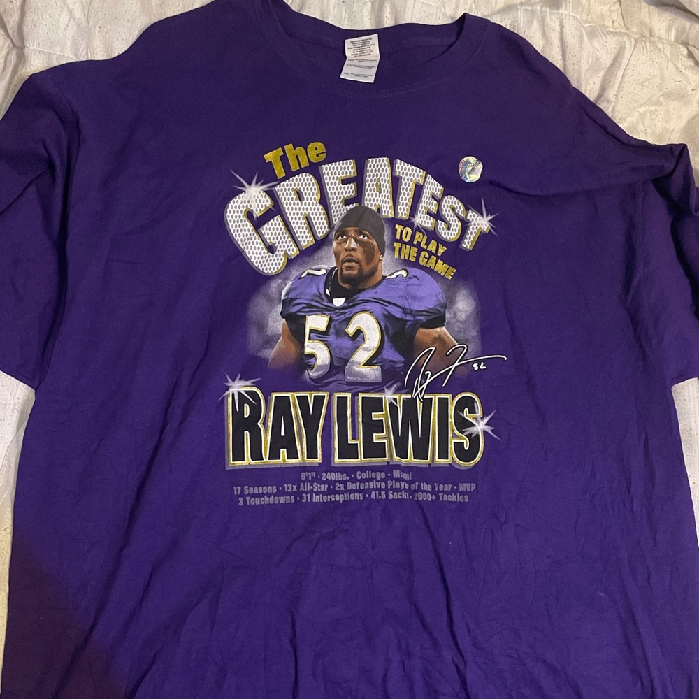 Ray Lewis “Greatest to Play the Game” T Shirt